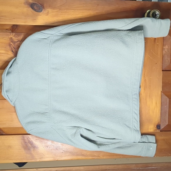 JOIE* sage green woolly feel cropped long sleeve button front collared shaket XL - Picture 6 of 14